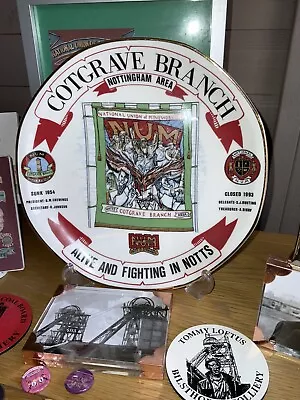 Cotgrave NUM Colliery Plate • £10