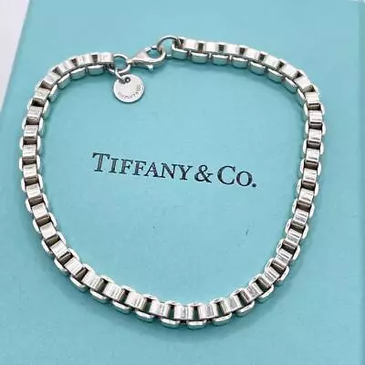 TIFFANY & Co. Venetian Link Bracelet Sterling Silver 925 Mint No Box #3 • $234.53