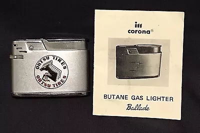 Vintage OHTSU Tires Company Advertisement Ballade Cigarette Lighter Japan • $49.99