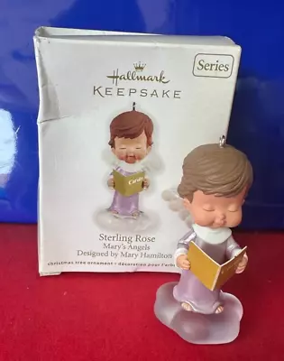 Hallmark Keepsake Ornament Sterling Rose Mary's Angels GC • $8.99