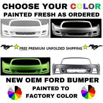 2013 2014 Mustang Front Bumper New Oem Painted Choose Your Color Dr3z17d957abptm • $404.10