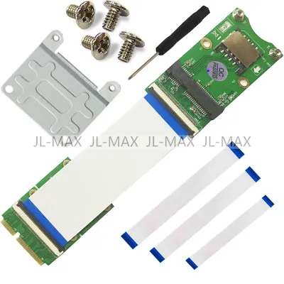 1SET Mini PCI-E X MSATA Flexible Extender Cable With SIM Card Slot • $14.52