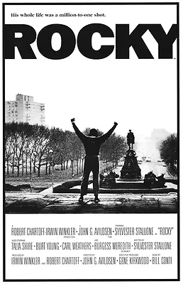 ROCKY Movie Poster [Licensed-NEW-USA] 27x40  Theater Size Stalone 1976 • $24.99