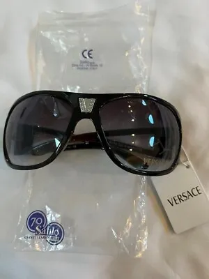 VINTAGE VERSACE Sunglasses MODEL P1054 COL.5 PURPLE SIZE 65 17-110 MADE IN ITALY • $49.99