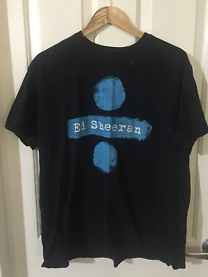 Ed Sheeran Divide Conert Tour XL With Cities He Toured On Back • $44