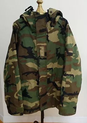 Us Military Ecwcs Gore Tex Cold Weather Woodland Camo Parka - Large Regular  • $147.50