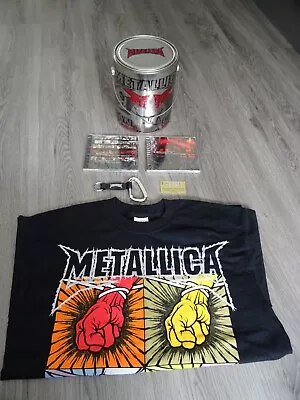 Metallica Fan Can V 2006 Complete Sealed CDs Unworn Tshirt Caribiner & Ticket • $280.01