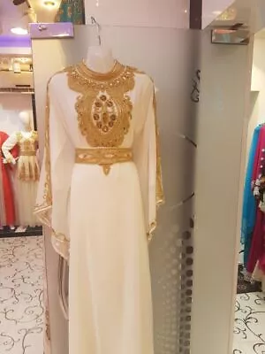 Dubai Kaftan Long Gown Moroccan Style Abaya Farasha Women Dress Maxi K254 • $65