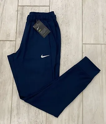 NWT Nike Dri-FIT Men Tight Fit Jogging Bottoms Color Navy Size S M L XL XXL • $41.99