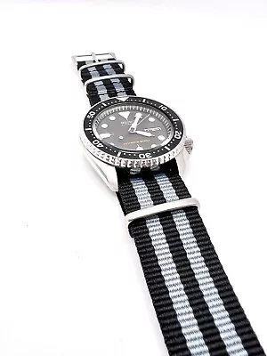 Quick Fit James Bond Style Universal 22mm Woven Nylon Military Watch Band Strap • $9.99