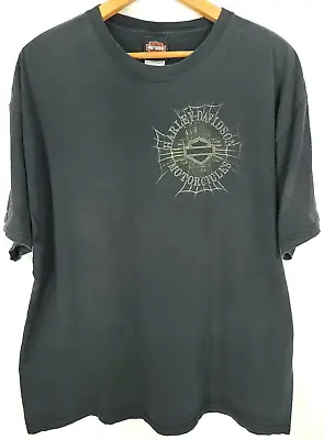 Harley Davidson Voodoo New Orleans Louisiana Graphic T-Shirt Men's 2XL Black • $29.68