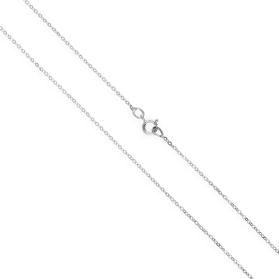 £43 • Buy 9ct White Gold Hammered Trace Chain 16 - 24 Inches