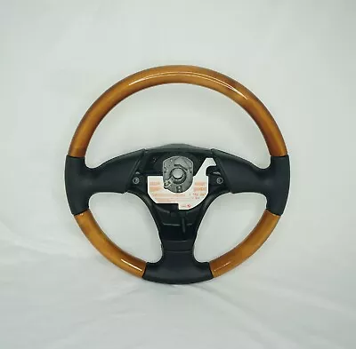 BMW E36 Steering Wheel E31 E34 E38 E39 E36 Z3 Sport Wooden Insertions Light Wood • $290