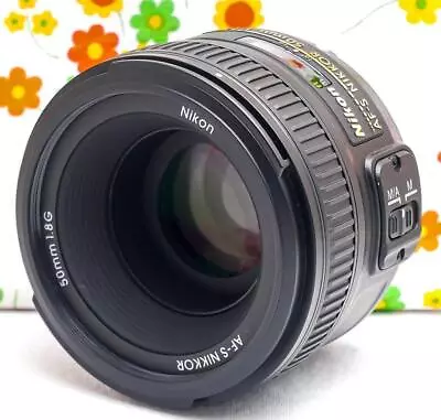Beauty Nikon AF-S 50mm F1.8g With Single Focus Lens Hood • $376.87