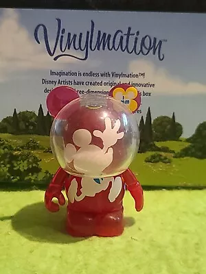 DISNEY Vinylmation 3  Park Set 1 I Love Mickey Mouse Clear Red • $5.99