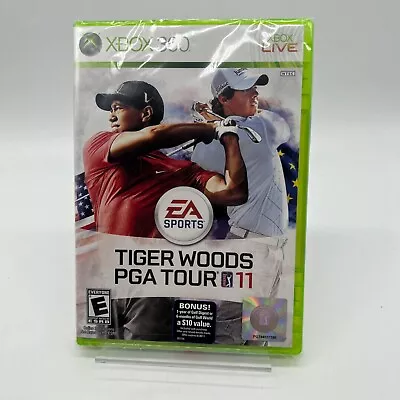 Tiger Woods PGA Tour 11 (Microsoft Xbox 360 2010) BRAND NEW FACTORY SEALED • $15.99