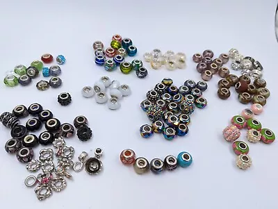 Lot Of Mixed Variety Glass Beads & Jewelry Murano 134 Pz • $48.88