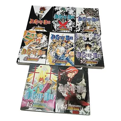 D Gray-Man Manga Graphic Novel  Lot 8 Volumes 4 6 7 8 9 10 13 14 English PB • $51.95