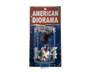 SEATED COUPLE I AMERICAN DIORAMA 1:24 Scale Figurine MAN WOMAN 1  Figure • $13.50