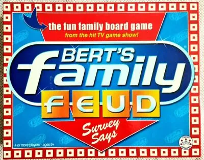 Crown & Andrews Bert's Family Feud Boardgame C2006 Survey Says Game 8yrs+ 4+play • $22