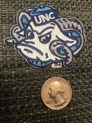 UNC North Carolina Tar Heels Vintage Embroidered Iron On Patch 2.5” X 2” • $6.89