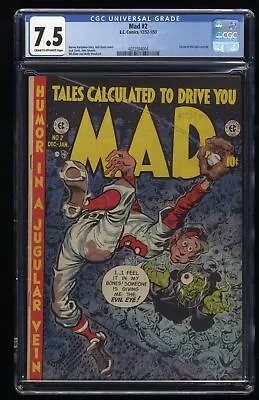 Mad #2 CGC VF- 7.5 EC Parody Humor Wally Wood Art! EC 1952 • $769