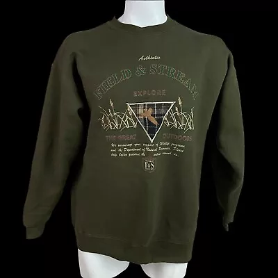 Vintage Field & Stream Sweatshirt Men’s Large Crew Neck The Great Outdoors • $34