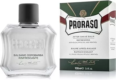 Proraso Aftershave Balm 100ml Refreshing Alcohol-Free Post Shave Balm With Euc • £8.45