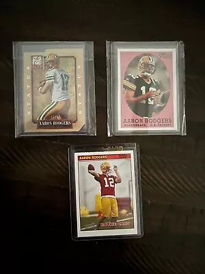 AAron Rodgers 2 Rc Card Lot + 2013 Elite Serial # 16/49 • $40