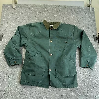 Vintage LL Bean Jacket Mens Large Lined Canvas Hunting Field Barn Chore Coat • $64.65