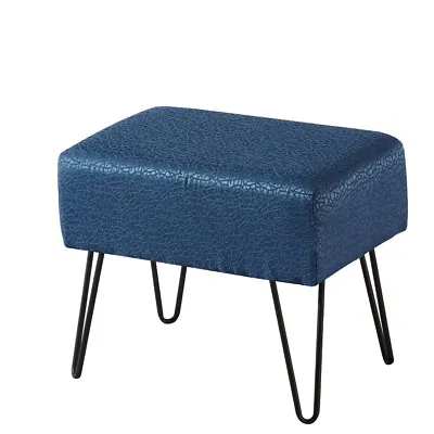 Modern Jacquard Footstool Ottoman Bench Comfy Vanity Chair Entryway Bench Decor • $48.44