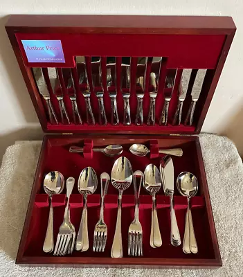 Stunning Arthur Price International 56 Piece Canteen Of Cutlery For 6 Mint Cond • £180.49