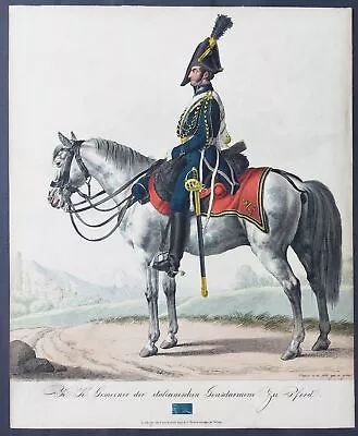 Italia Italy Gendarmerie Militaria Uniforms Uniform Lithography 1820 • £118.09