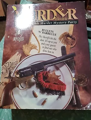 Murder A La Carte Bullets 'N' Barbecue Murder Mystery Game For 6 By Bepuzzled • $14