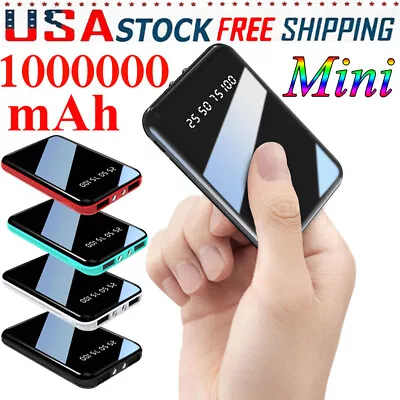 $15.92 • Buy 1000000mAh Mini Thin USB Portable Power Bank External Battery Backup Charger