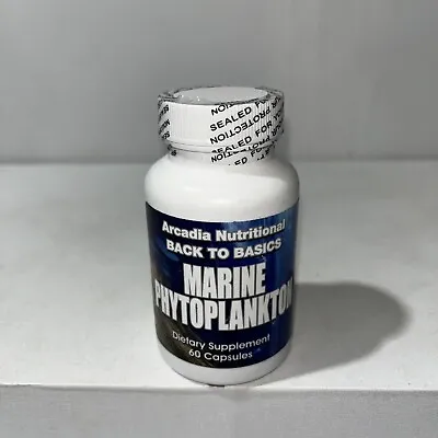 Marine Phytoplankton Supplement Sealed 60 Caps!!!! • $119