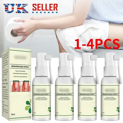 £10.69 • Buy 1-4PCS 100% Natural Herbal Hemorrhoids Spray Agent Spray Powerful  Treatment UK