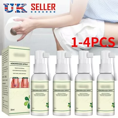 £10.69 • Buy 1-4PCS 100% Natural Herbal Hemorrhoids Spray Agent Spray Powerful  Treatment UK