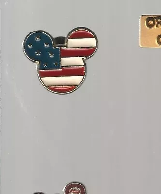 Disney Pin - Patriotic Mickey Mouse - DS - USA Mickey Head Ears Flag Icon • $4.99