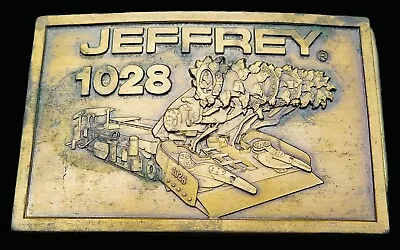 Jeffrey 1028 Coal Mining Equipment Vintage Belt Buckle • $17.50