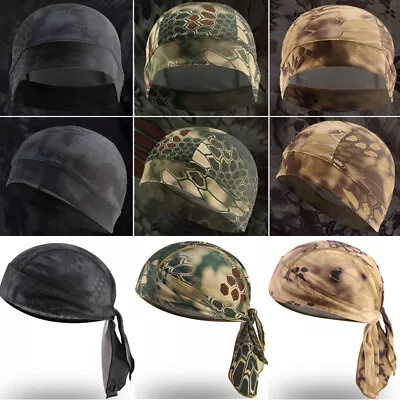 Cycling Durag/ Du-rag Skull Cap Doo Rag Head Wrap Beanie Hats Biker Helmet Liner • $7.99