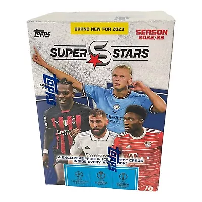 2022-23 Topps Superstars UEFA Champions League Soccer 9 Pack Blaster Box IN-HAND • $30.50