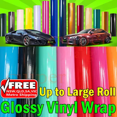 Glossy Gloss Color Car Vinyl Wrap Car Vinyl Sticker Car Decals Vinyl Stickers • $3.75