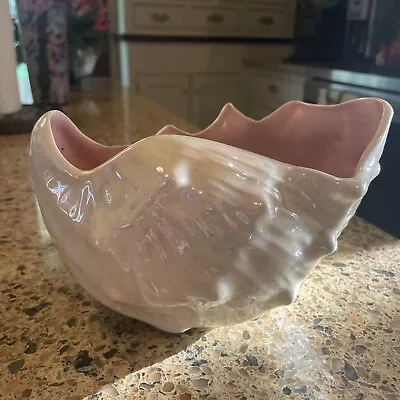 Vintage Porcelain Seashell Dish Bowl Mermaid Decor Bathroom Lusterware￼ Seashore • $44