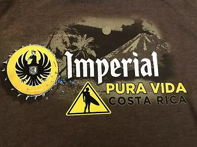 Classic Original Imperial PURA VIDA COSTA RICA BEER VacationParty T-shirt XL • $25.99