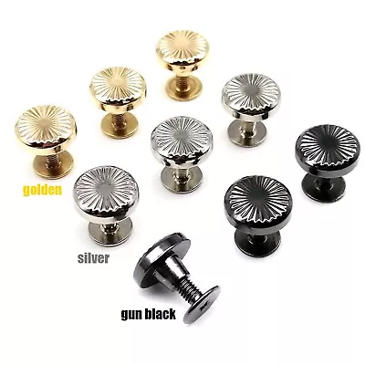 £3.59 • Buy Floral Round Head Chicago Screw Nail Rivet Stud Leather Bag Strap Belt Wallet