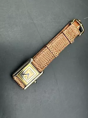 Vintage Ladies Must De Cartier .925 Tricolor Dial Watch • $1295