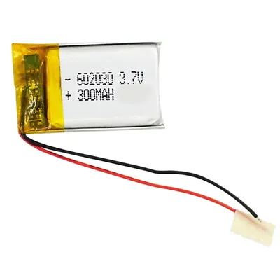 £9.99 • Buy 1x3.7V 300mAh 602030 Lithium Polymer LiPo Battery Rechargeable For Mp3 Gps Dvd