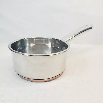 Martha Stewart Everyday 1 Qt Sauce Pan Stainless Steel Copper Bottom - No Lid • $19.95