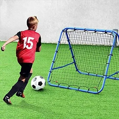 Double-sided Football Training Net Pro Rebounder Net Soccer Kickback Target Goal • £37.95